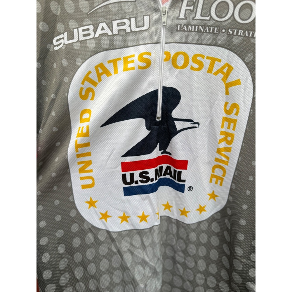 Nike USPS U.S. Postal Service Cycling Jersey Men's XL Trek Subaru Made Italy - Picture 3 of 7